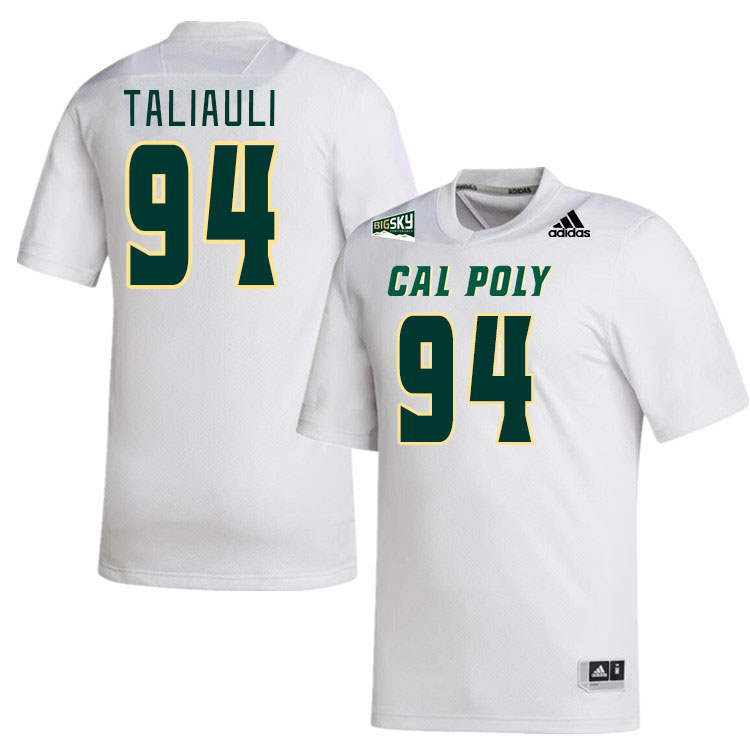 Men-Youth #94 Ish Taliauli Zedakiah Centers Cal Poly Mustangs 2023 College Football Jerseys Stitched